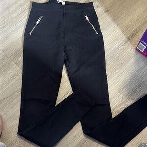 Hollister Black Leggings with Zipper Pockets